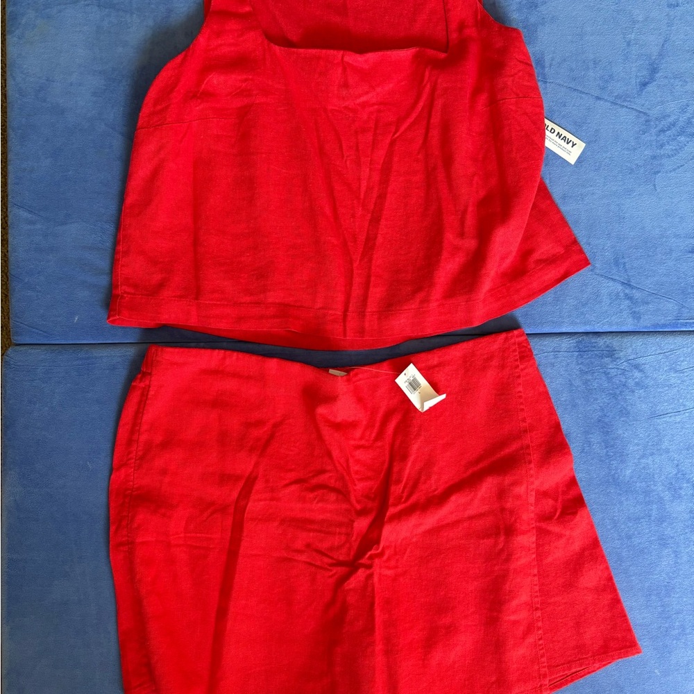 Old Navy linen set NWT